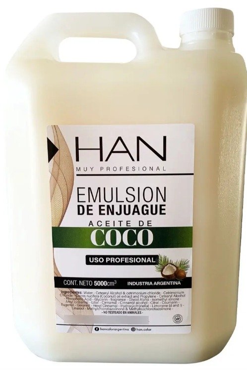 Crema enjuague  ACEITE DE COCO x5lts