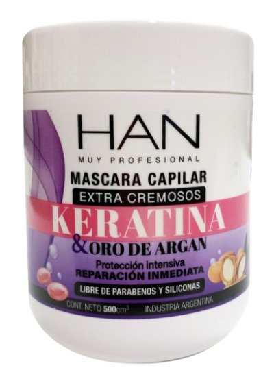 ALFA KERATINA Y ARGAN Baño de crema Pote x 500g