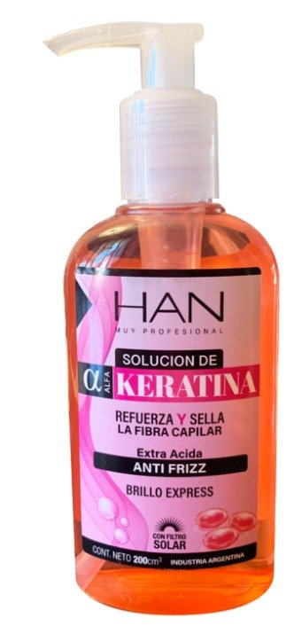 SOLUCIÓN DE ALFA KERATINA Frasco x 200 cm3 engrosador