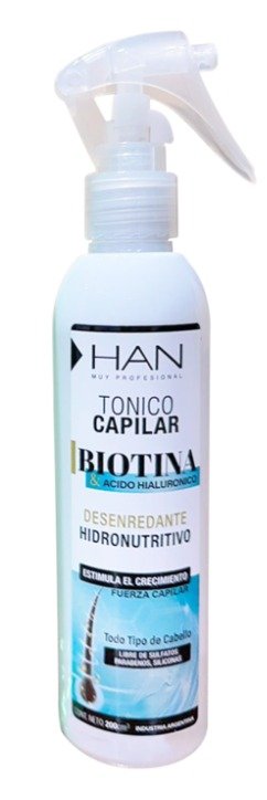 TONICO CAPILAR - BIOTINA Y A. HIALURONICO Tonico capilar x 200 cc c/